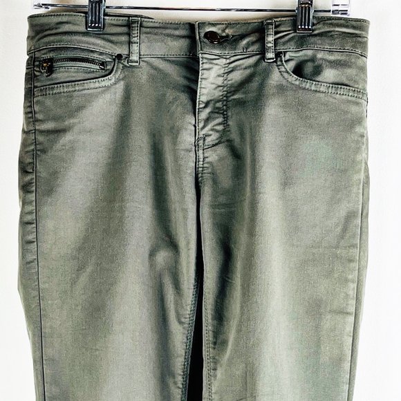 Zara Basic Skinny Olive Green Pant 38 - Picture 4 of 4